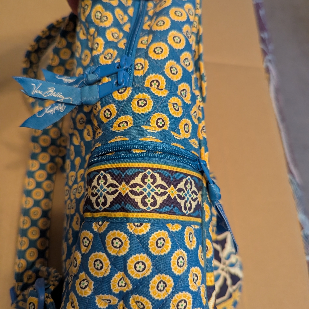 Vera Bradley Blue and Yellow Patterned Bag - Picture 3 of 7